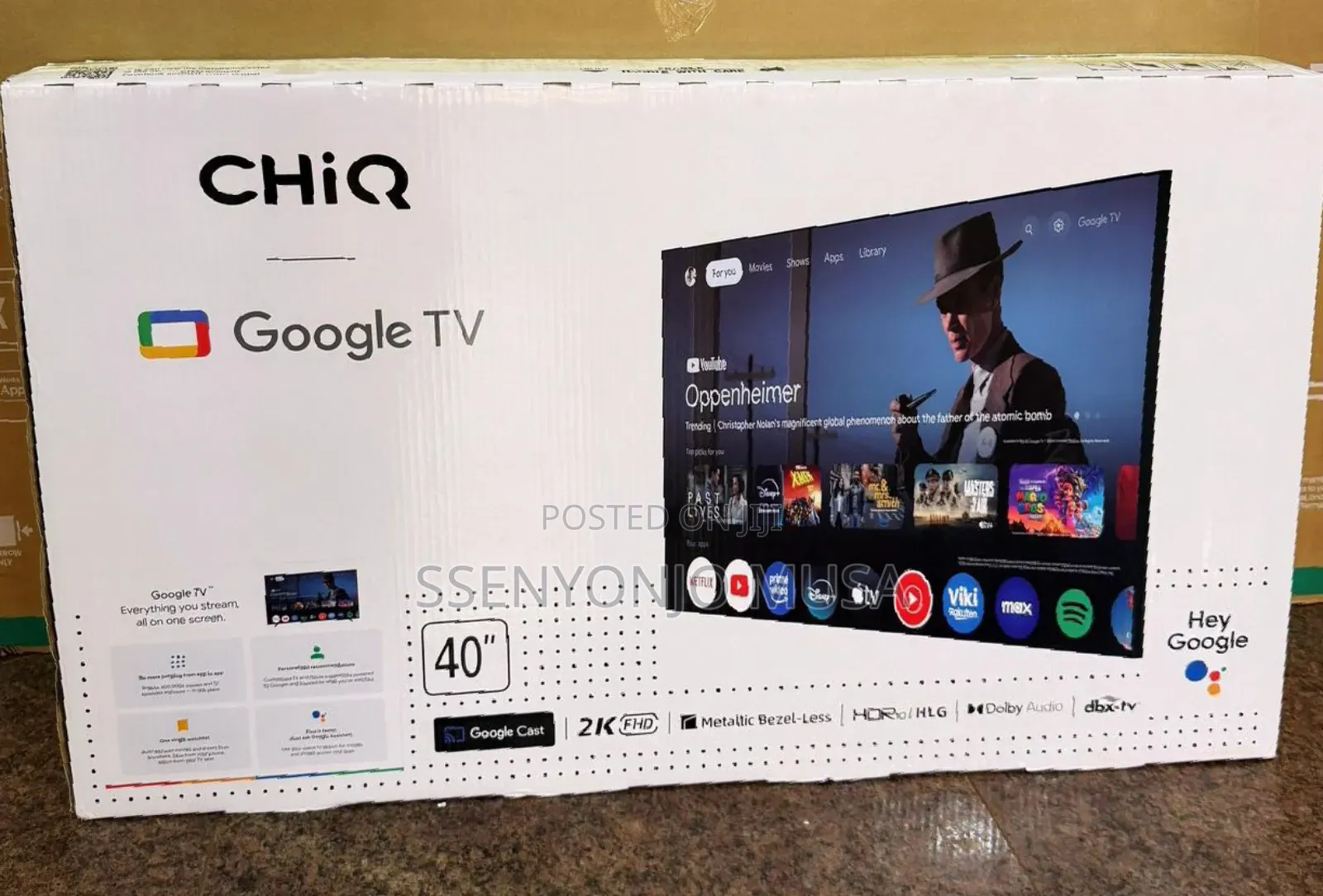 Chiq 40-Inch Smart Google Tv L40m10f - Resolution With Dolby Audio