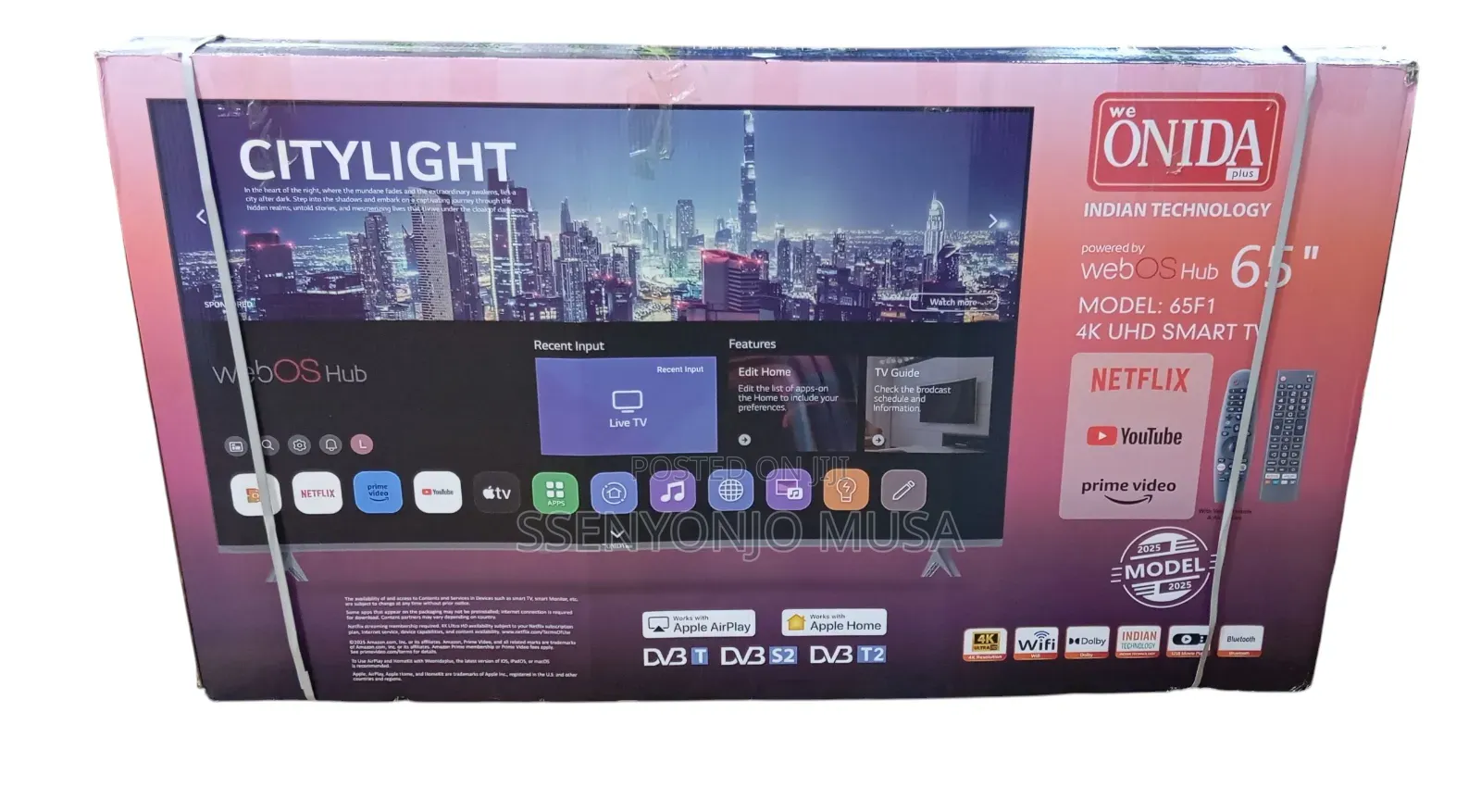 Onida 65f1 65-Inch Weboshud Smart Tv With Netflix,Bt