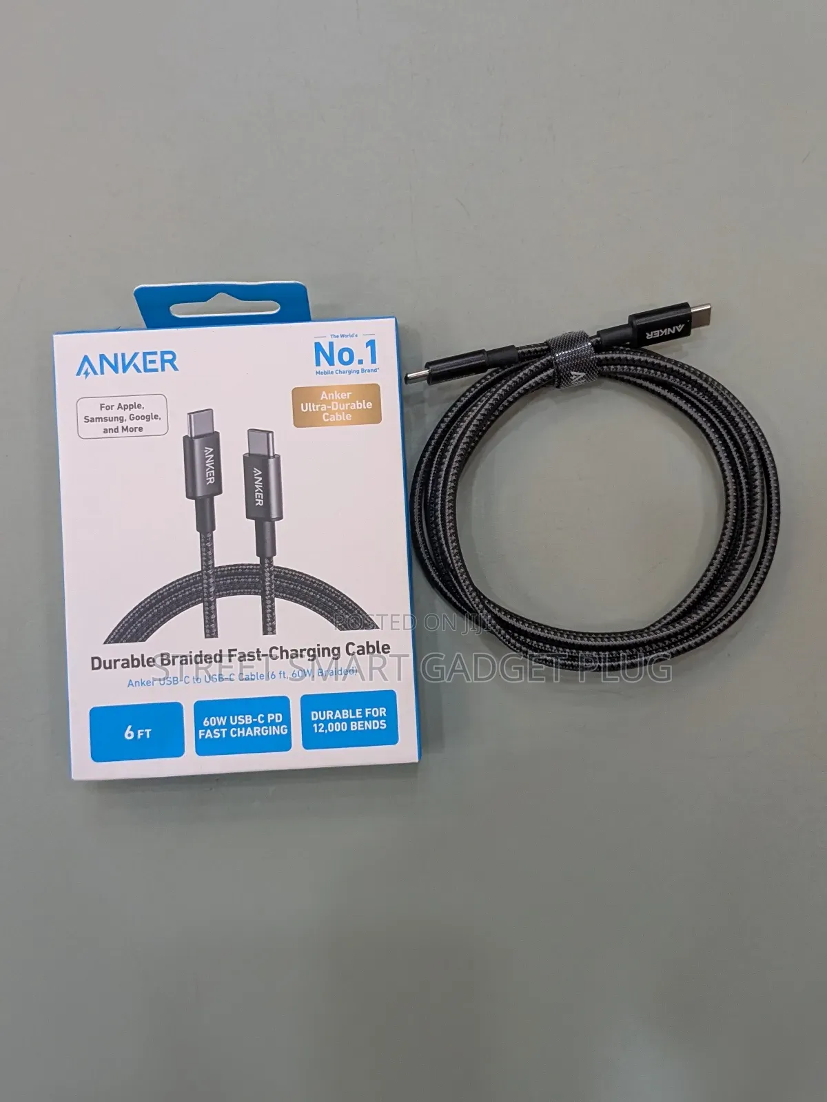 Anker 60watts Braided Cable C to C