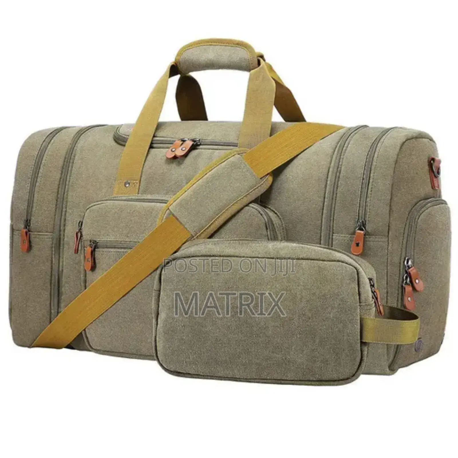Canvas Bag for Travel - Multi Pocket Design, Expandable