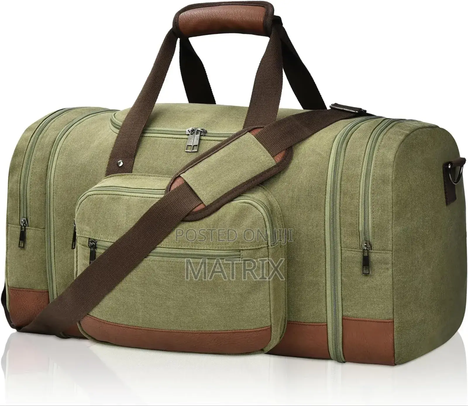 Canvas Bag for Travel - Multi Pocket Design, Expandable