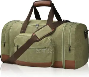 Canvas Bag for Travel - Multi Pocket Design, Expandable