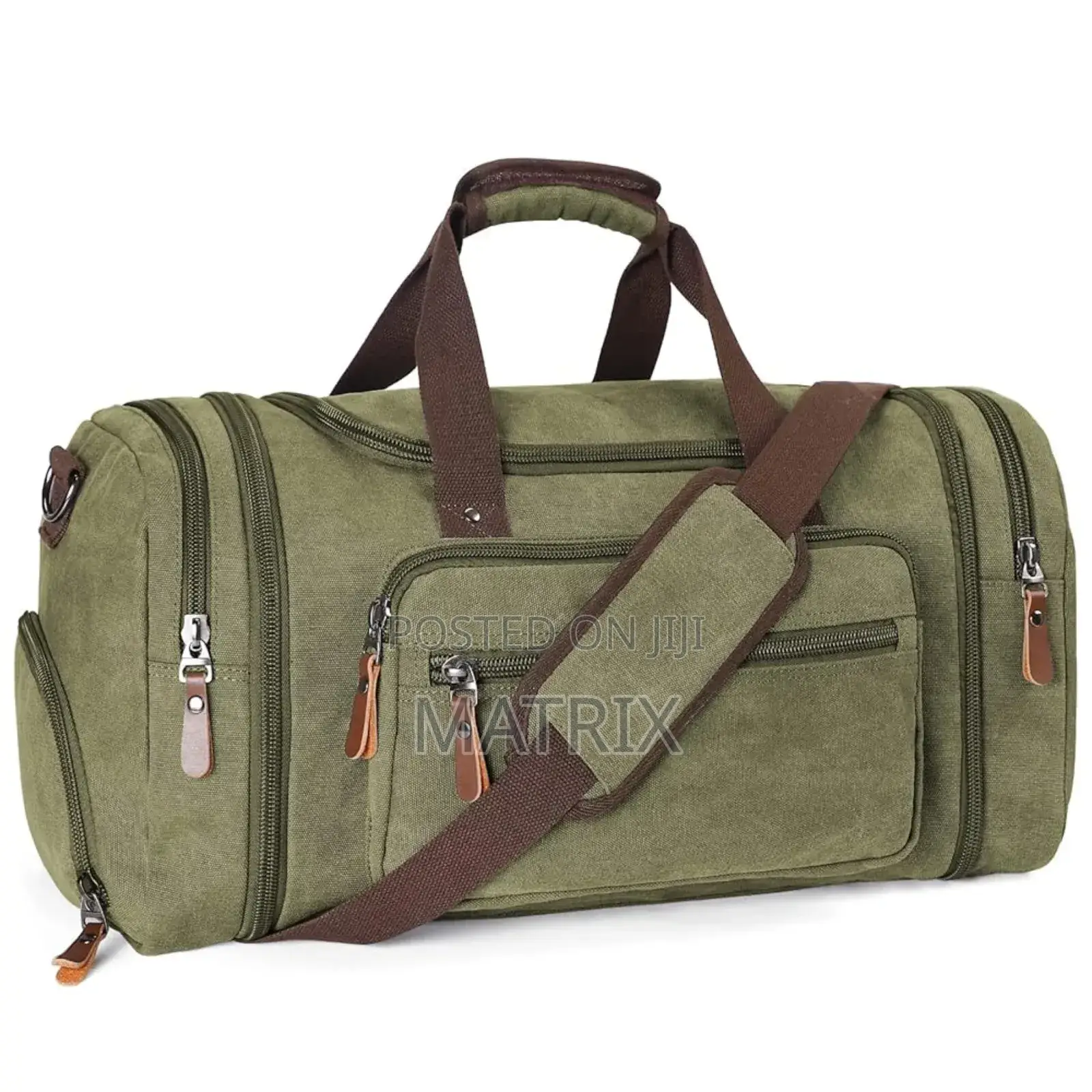 Canvas Bag for Travel - Multi Pocket Design, Expandable