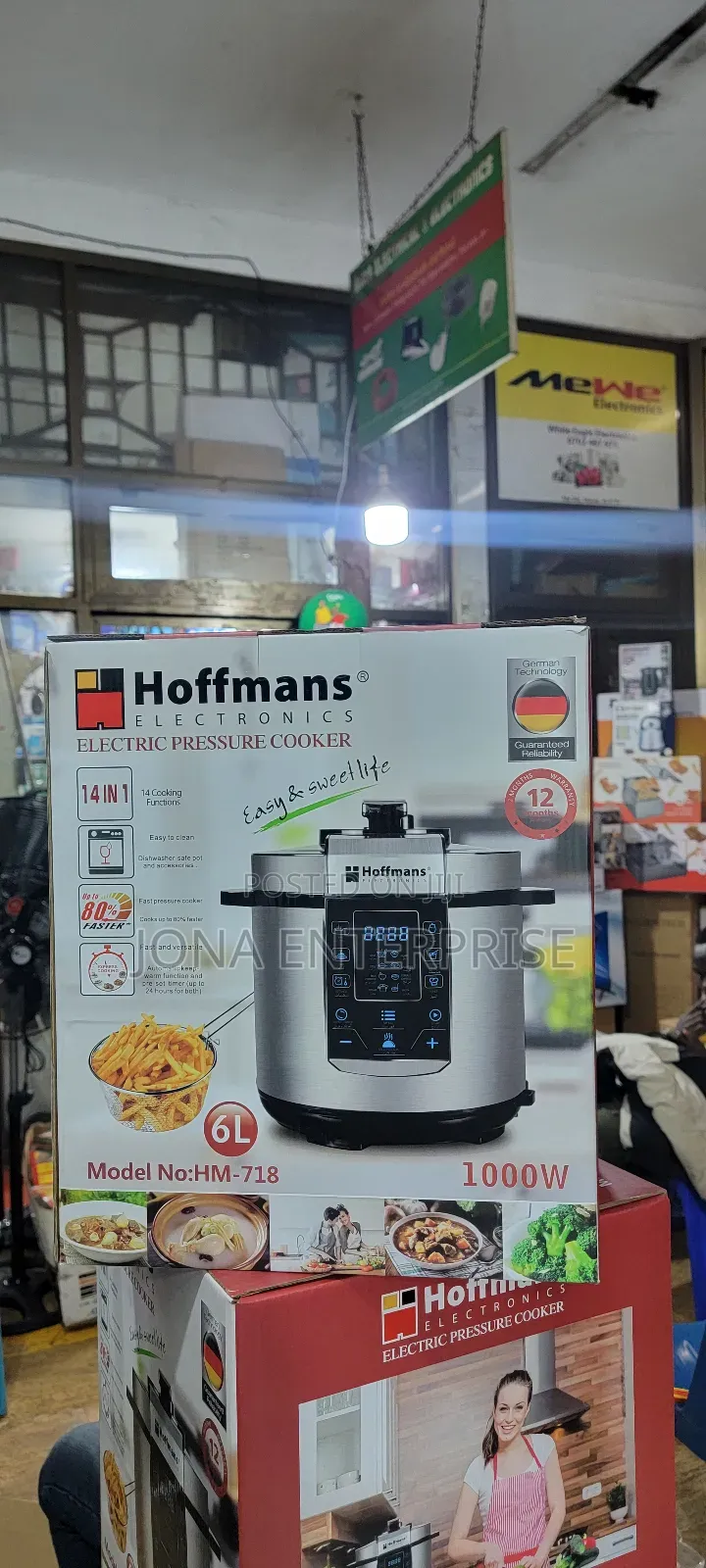 Hoffman Electric Pressure Cooker 6l With Steamer