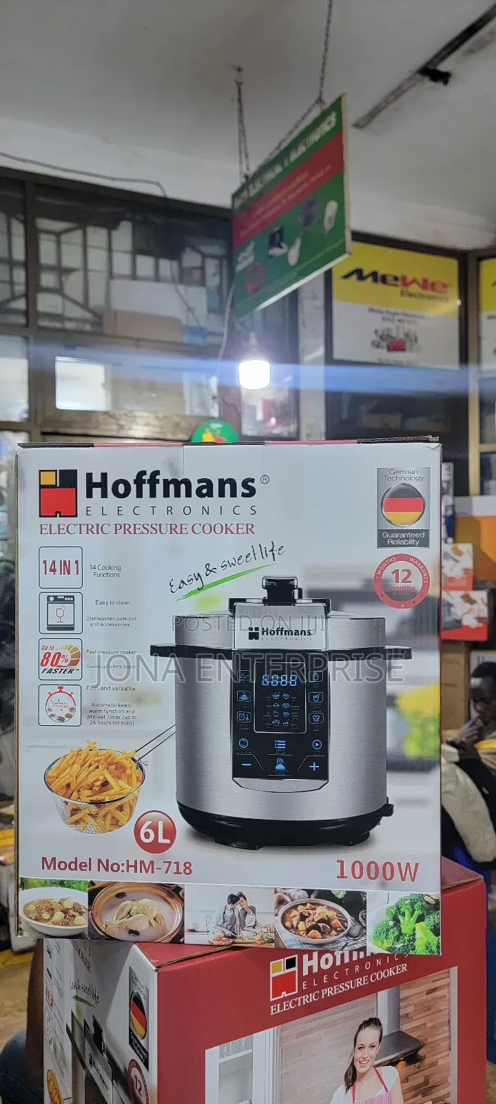Hoffman Electric Pressure Cooker 6l With Steamer