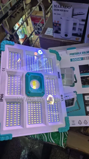 Powerful Solar Lamp Reflector With Separate 1100 Lumen 300w Panel