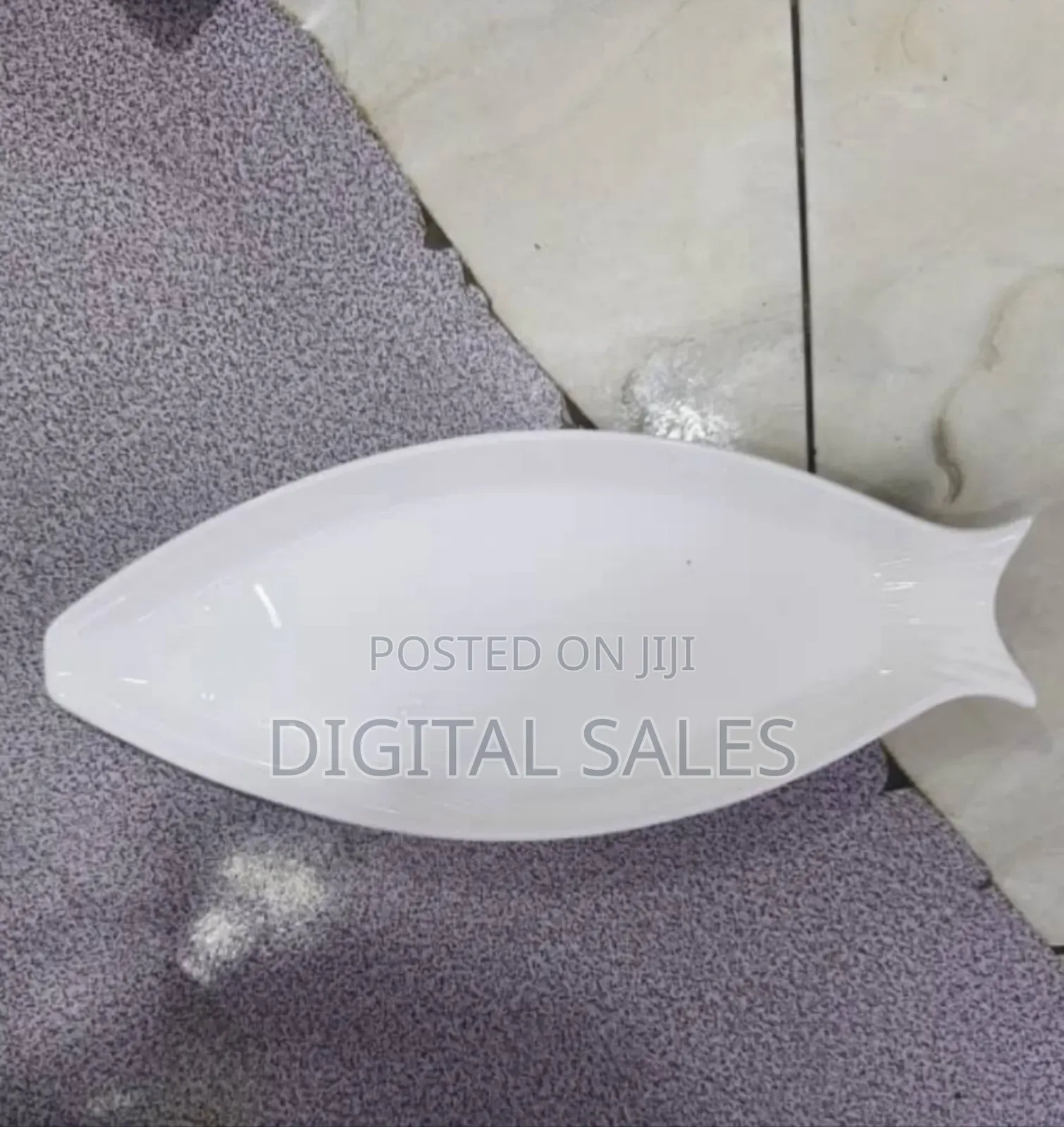 Small Size Fish Plate White