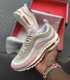 Original Nike Air Max 97 Premium Pink Beige Sneakers