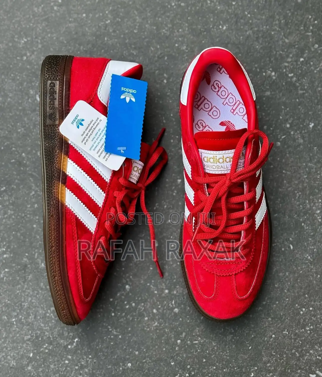 New Unisex Red Suede Adidas Spezial Handball Sneakers