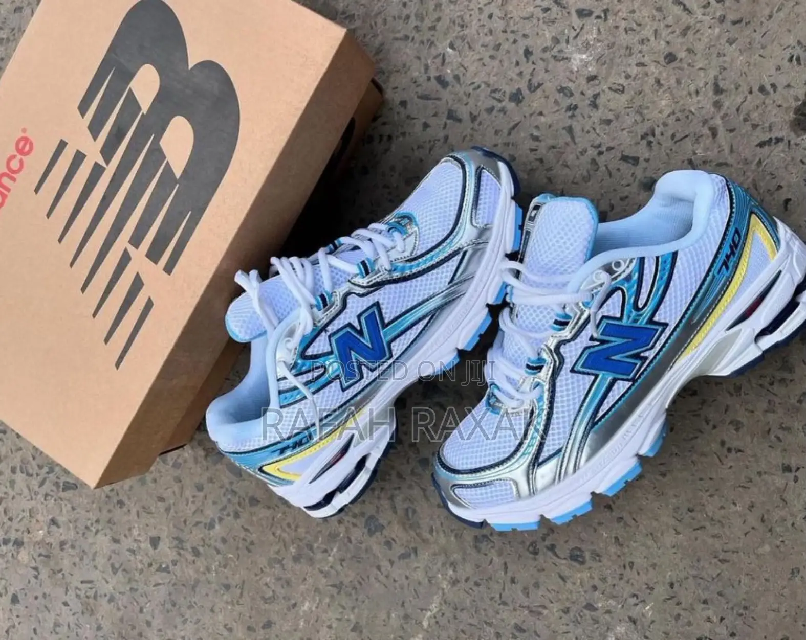 Original New Balance 740 “Ice Blue & Sea Stone” Sneakers