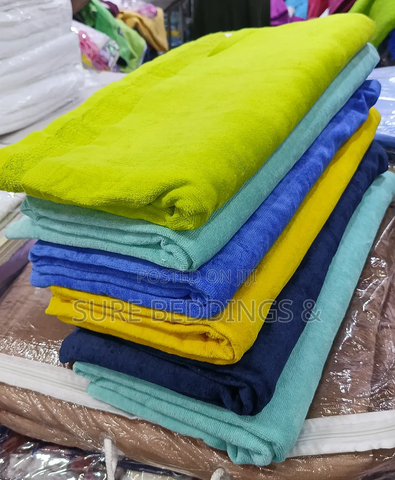 Plain Velvet Towels