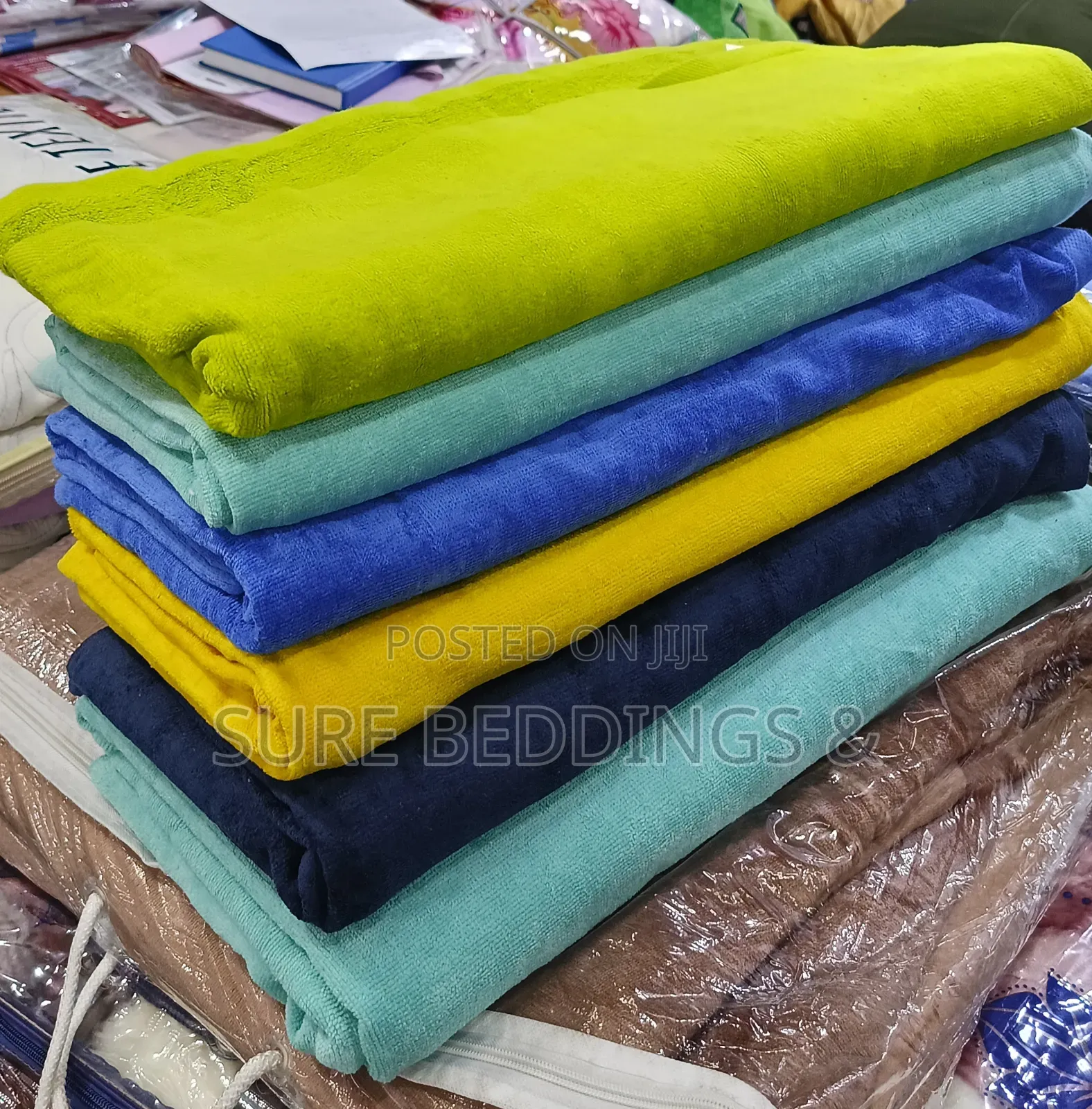 Plain Velvet Towels
