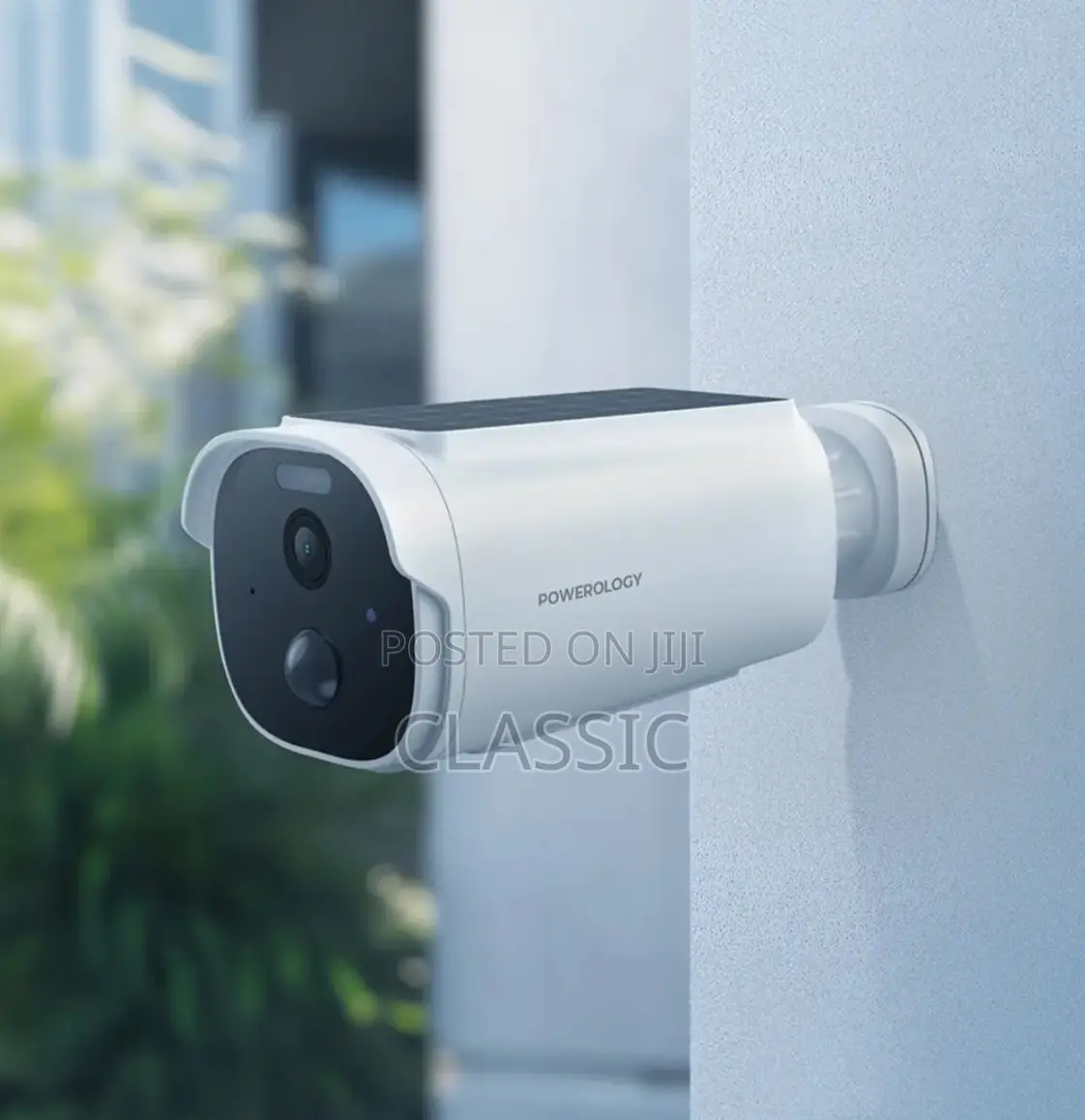 Powerology Built-in Solar Outdoor Camera Hd Ip65 | Motion Detection