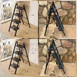 4-Step Folding Stepladder, Also Referred to as a Folding Step Stool.