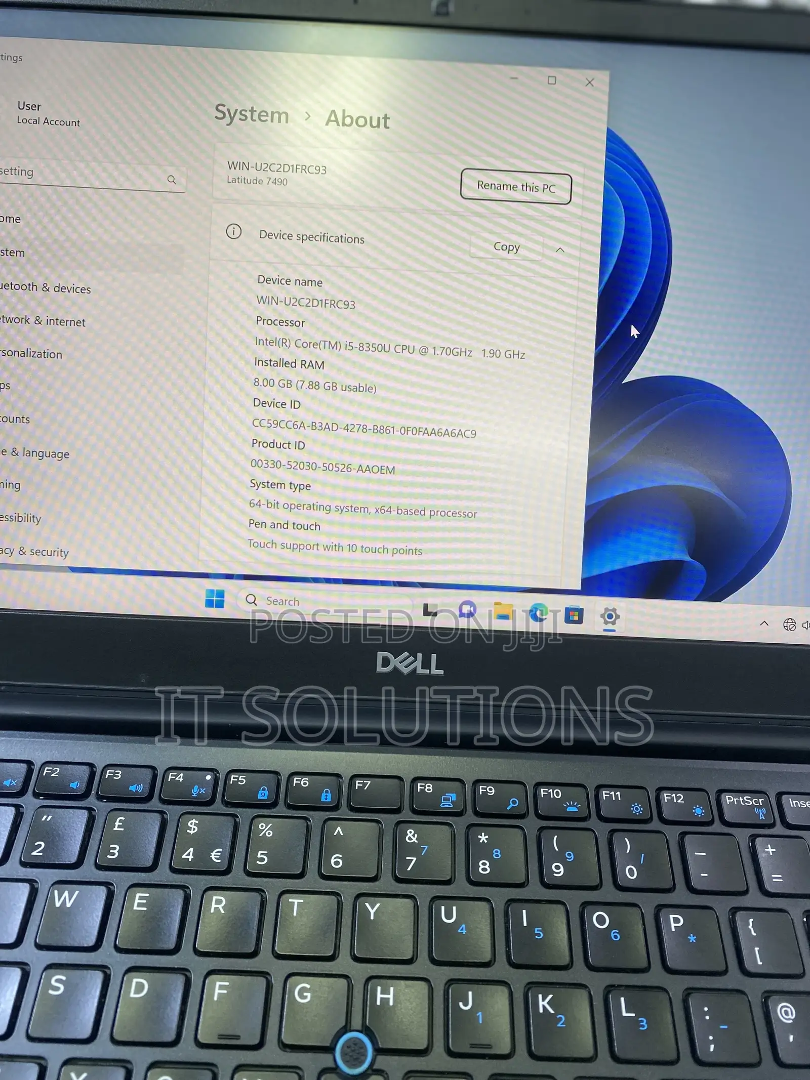 Laptop Dell Latitude 7490 8GB Intel Core I5 SSHD (Hybrid) 256GB
