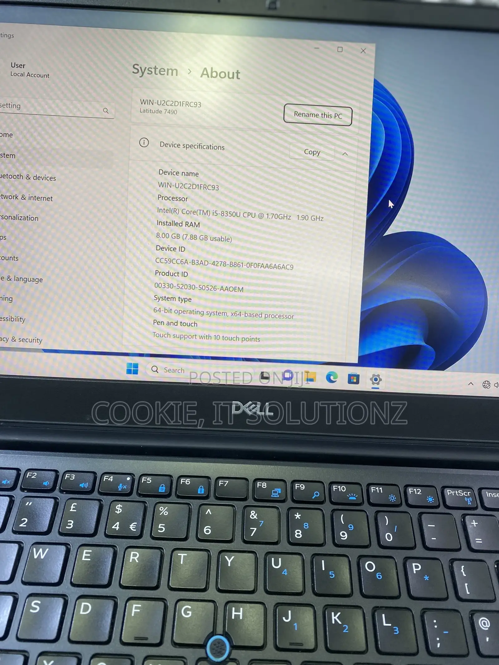 Laptop Dell Latitude 7490 8GB Intel Core I5 SSHD (Hybrid) 256GB