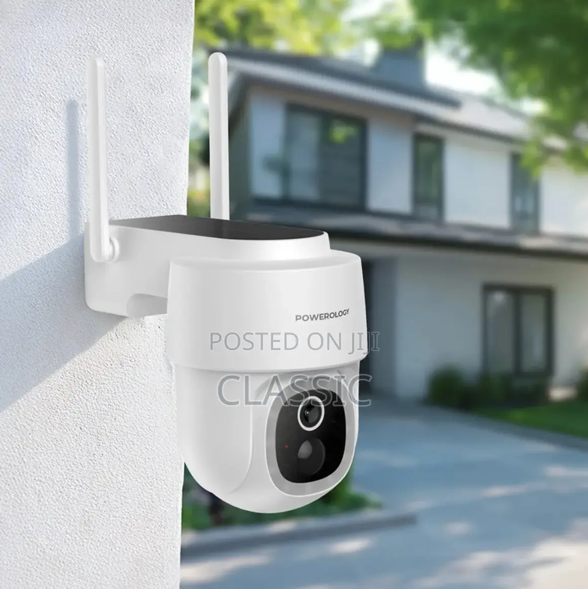 Powerology Built-in Solar Pan Tilt Outdoor Camera Quad Hd | Ip65