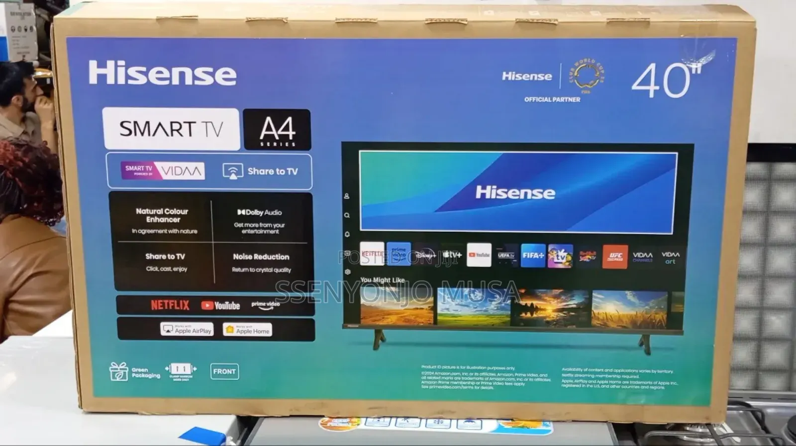 Hisense 40" A4 Series Smart Tv - Full Hd With Smart Vidaa, Flameless