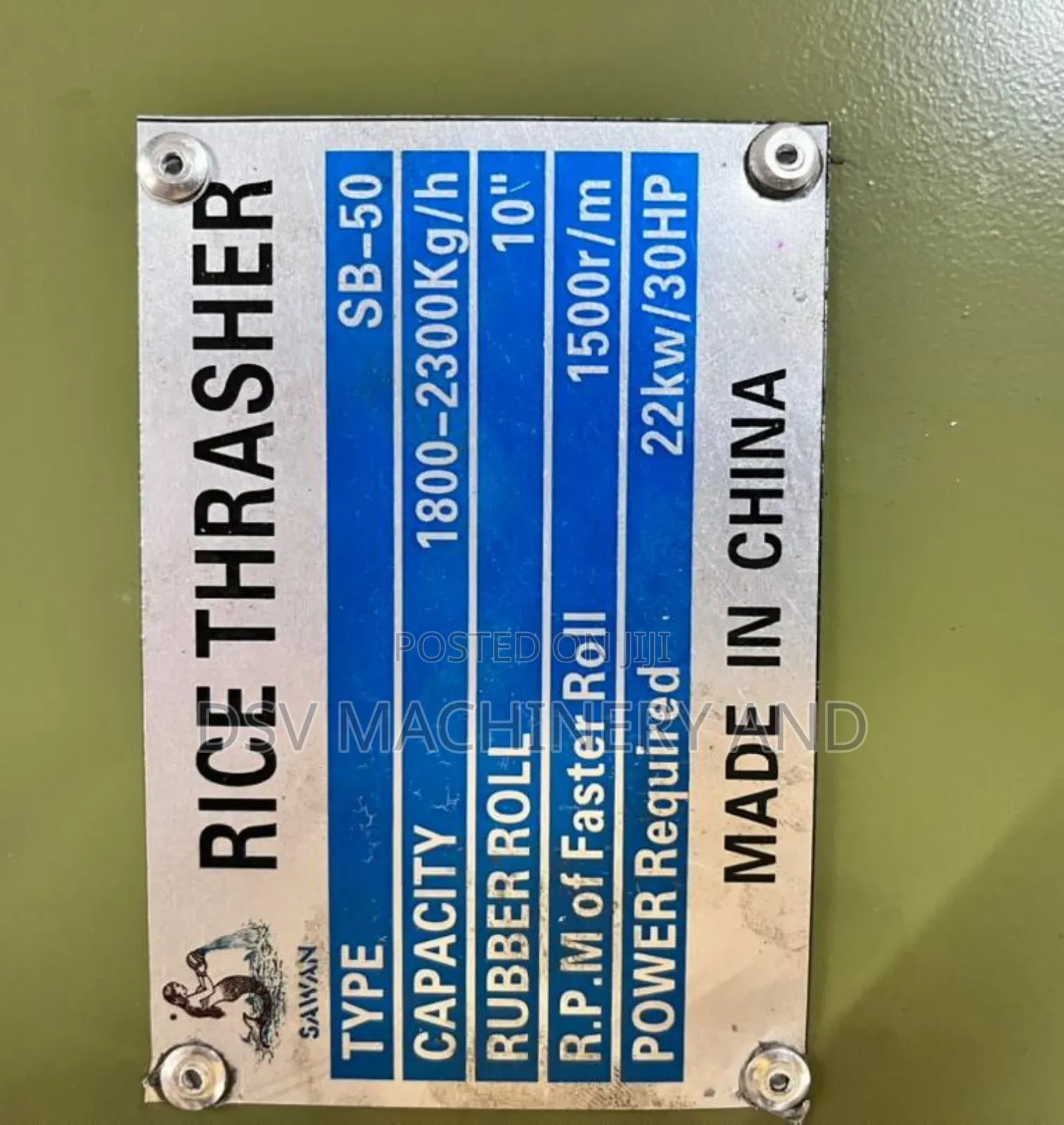 24hp Diesel Engine Driven Rice Thresher and Polisher