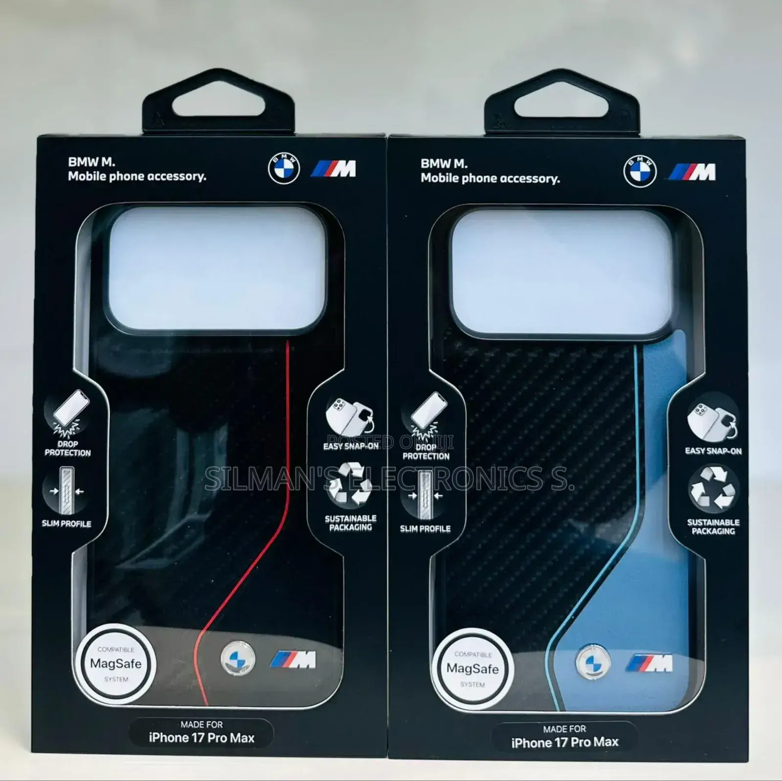 BMW Case for iPhone 17 Pro Max Carbon Fibre