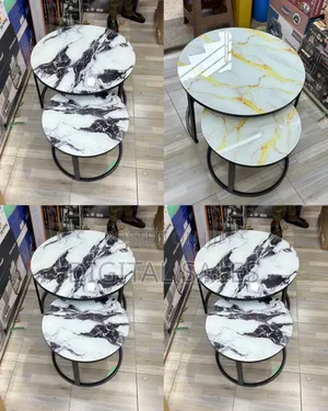 Double Round Mable Table