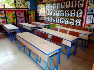 Modified Metallic School Desk