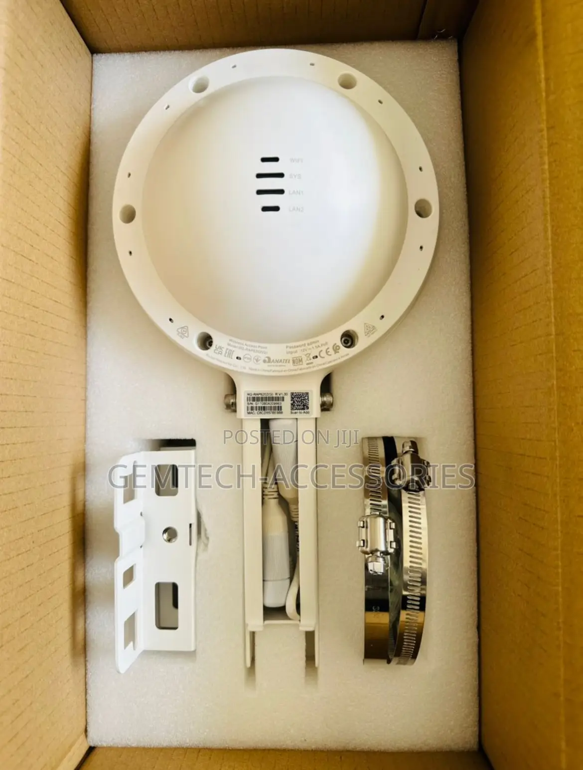 Rg-Rap6202(G) Wi-Fi 5 Ac1300 Outdoor Omni-Directional Access Point