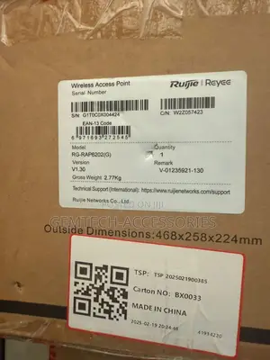 Rg-Rap6202(G) Wi-Fi 5 Ac1300 Outdoor Omni-Directional Access Point