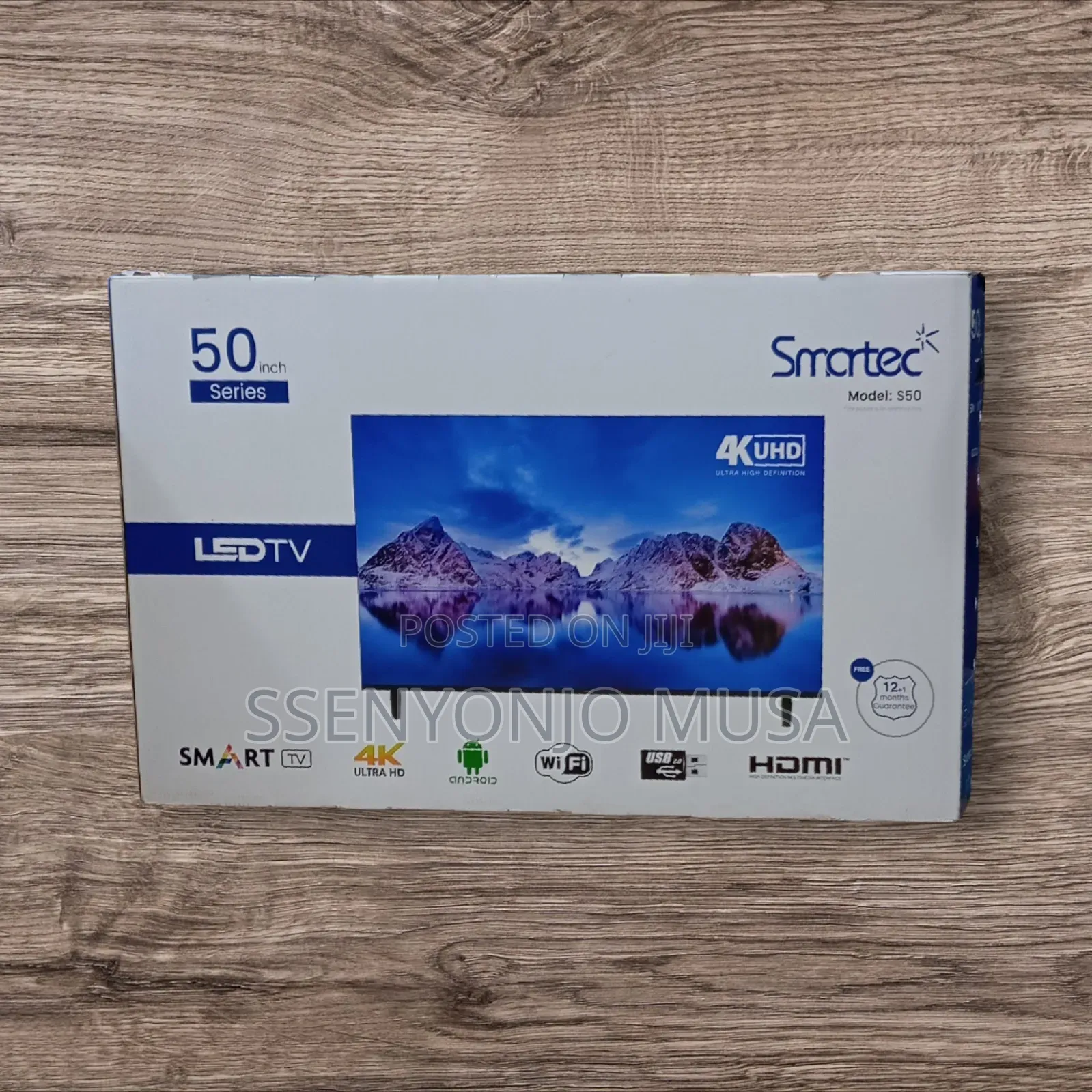 Smartec S50 50" Uhd Smart Tv - With Wi-Fi and Free-to-Air