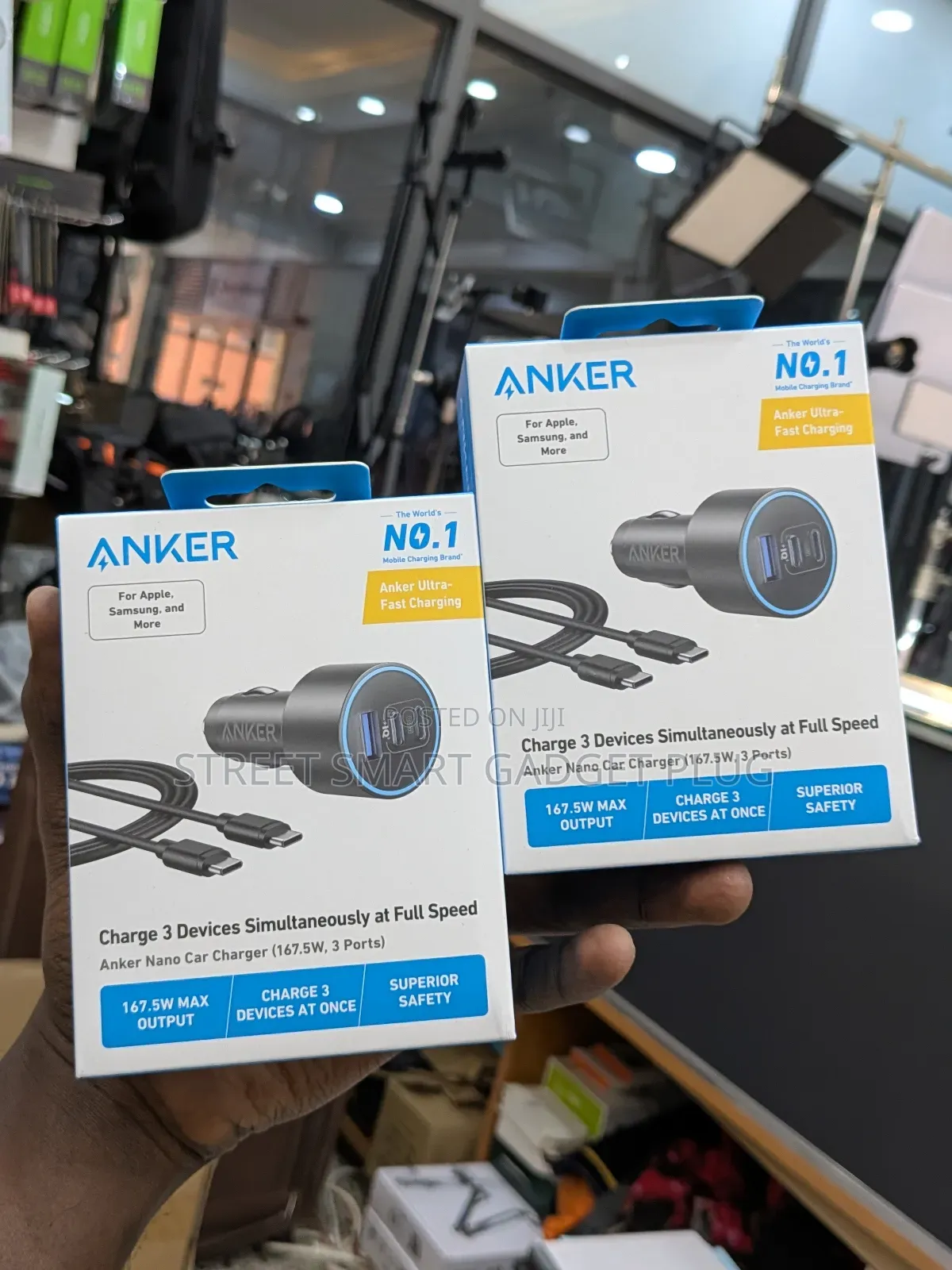 Anker 168watts 3in1 Car Charger