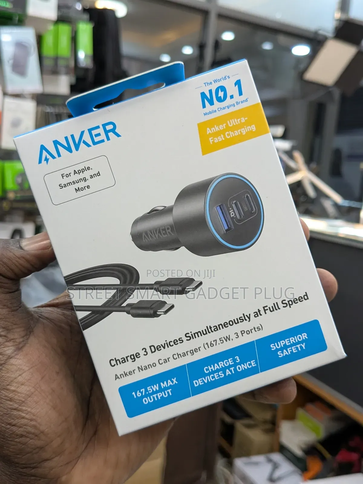 Anker 168watts 3in1 Car Charger