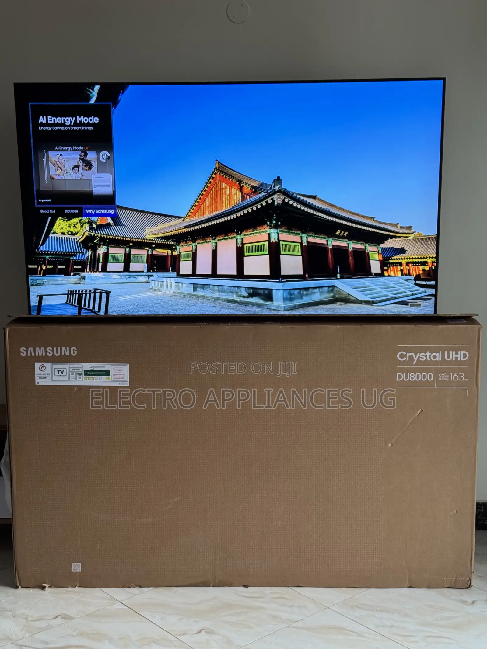 Samsung 65” Crystal Uhd Du8000 Smart Tv