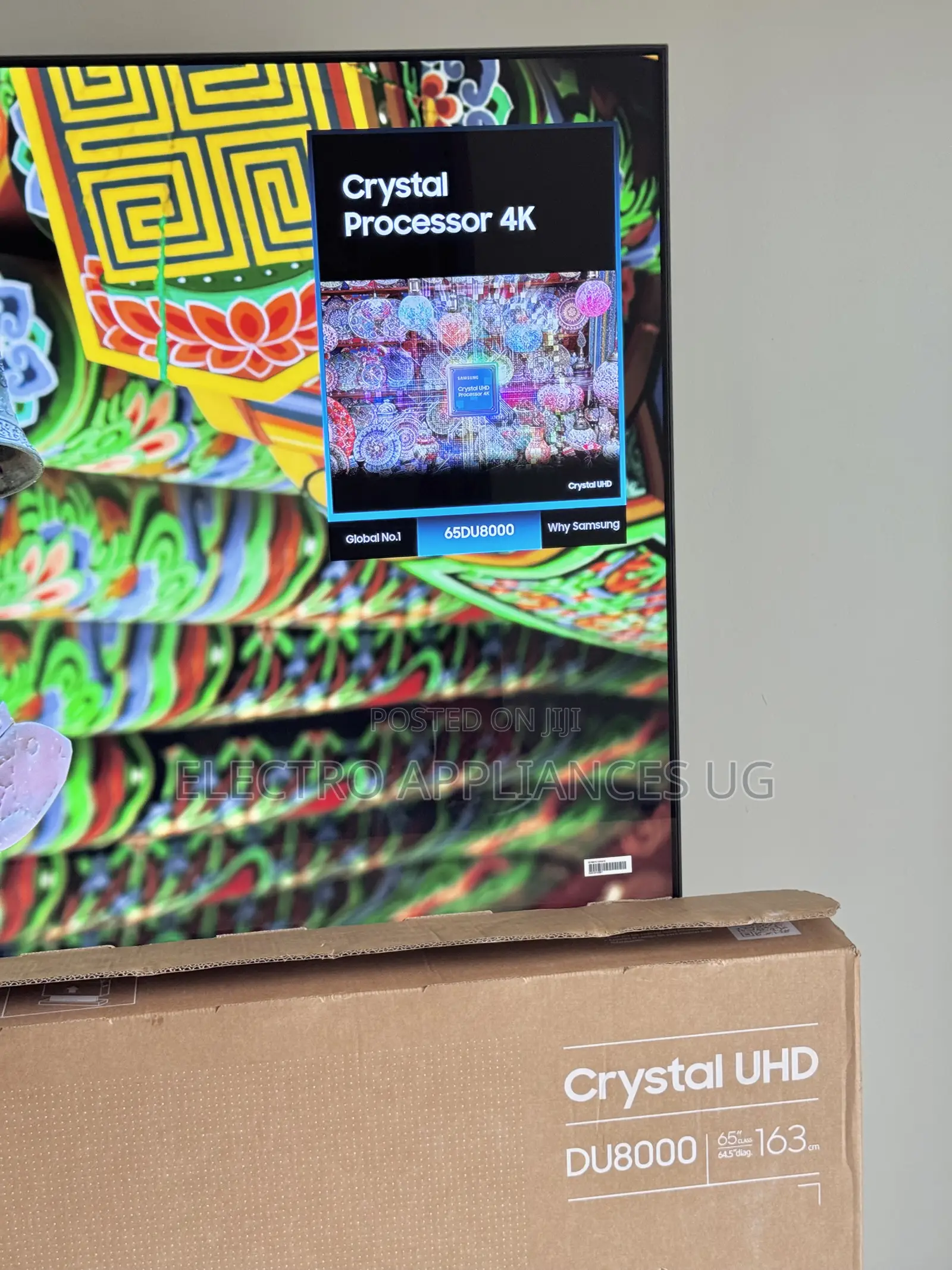Samsung 65” Crystal Uhd Du8000 Smart Tv