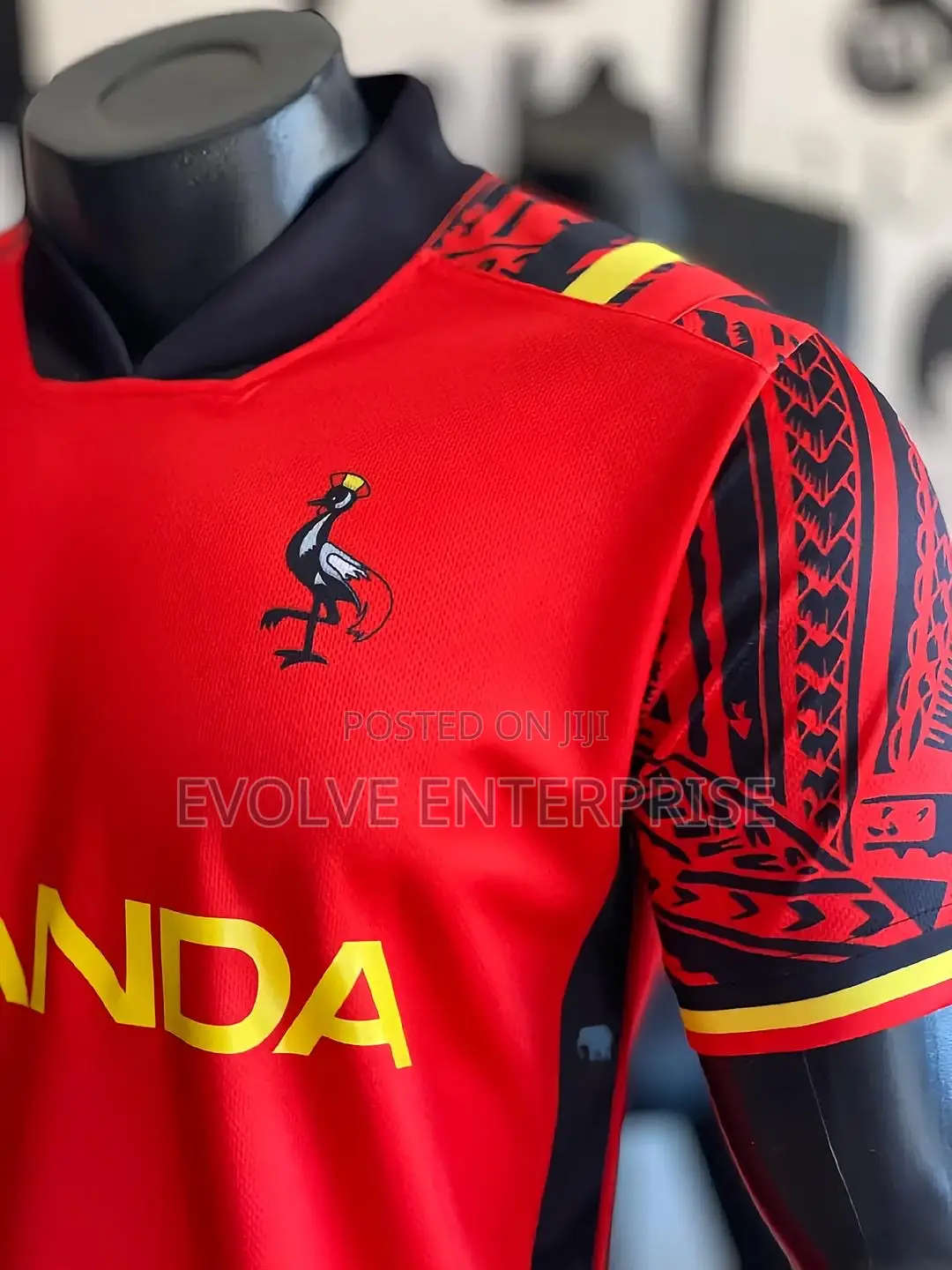 Premium Uganda Cranes Football Soccer Jersey