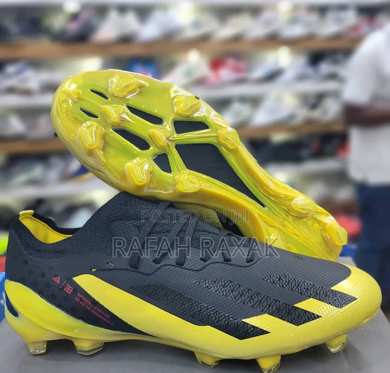 Original Black/Yellow Adidas Crazyfast Elite Football Boots