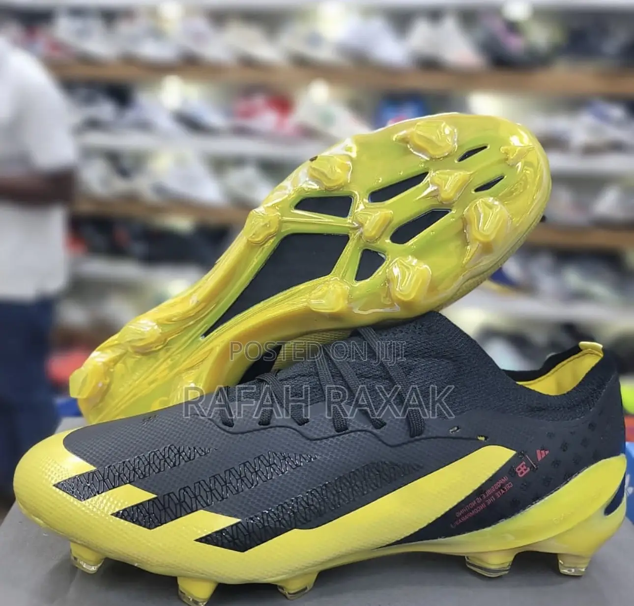 Original Black/Yellow Adidas Crazyfast Elite Football Boots