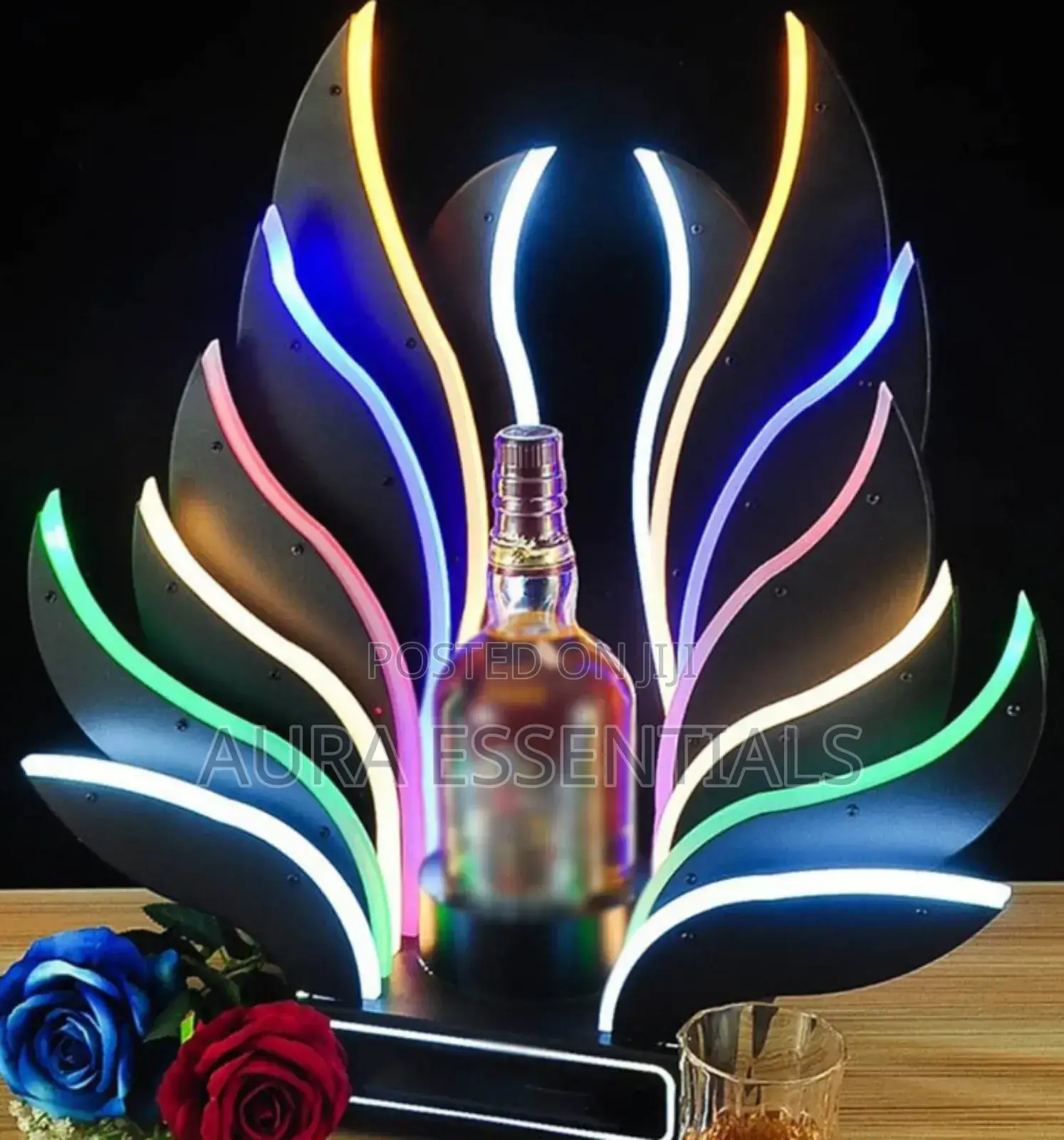 Led Wine Bottle Display Stand