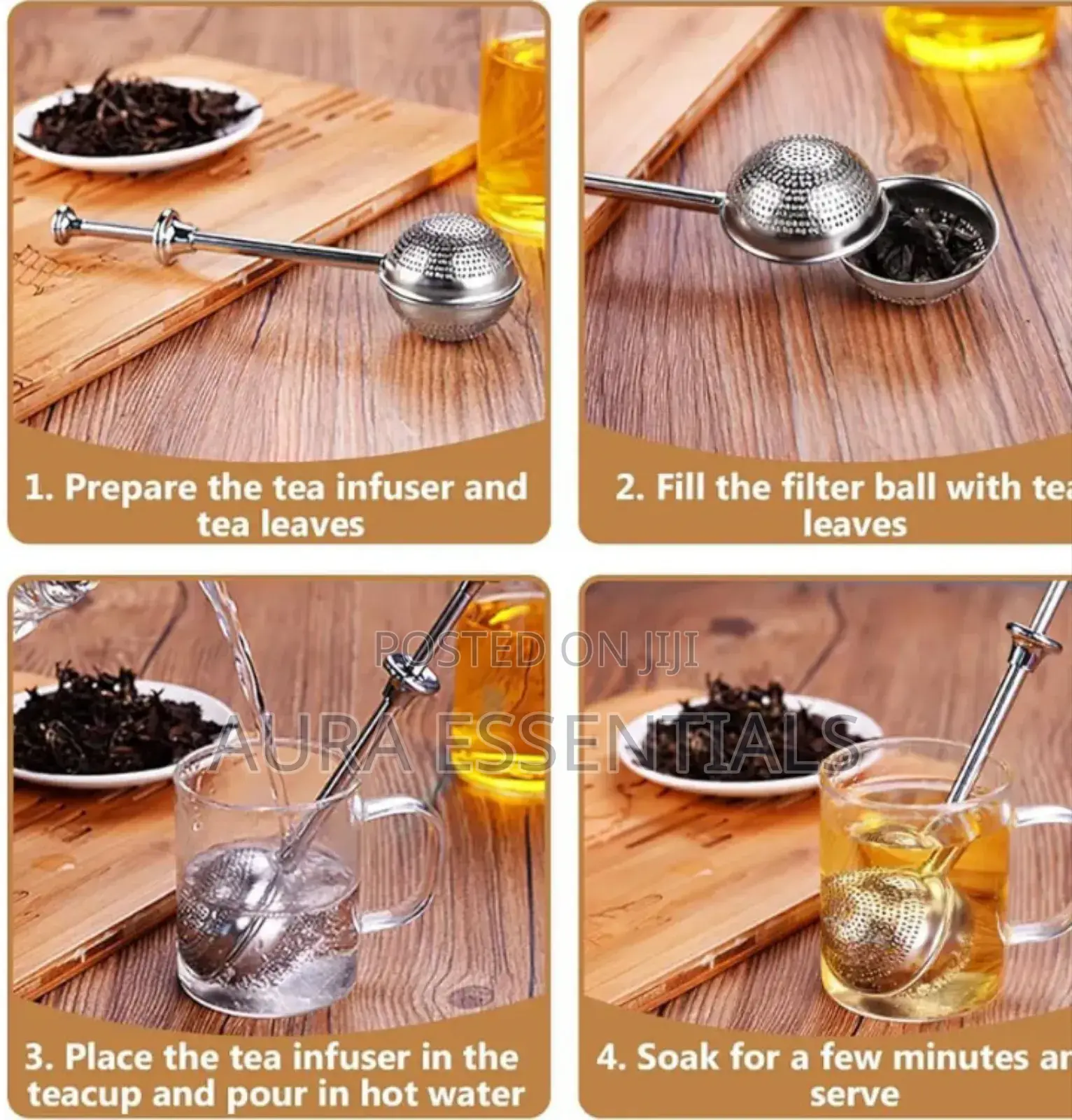 Stainless Steel Telescopic Tea Strainer(Tea Infuser)