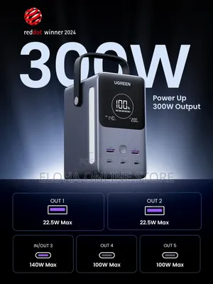 Ugreen 300w 48000mah Power Bank With Smart Digital Display