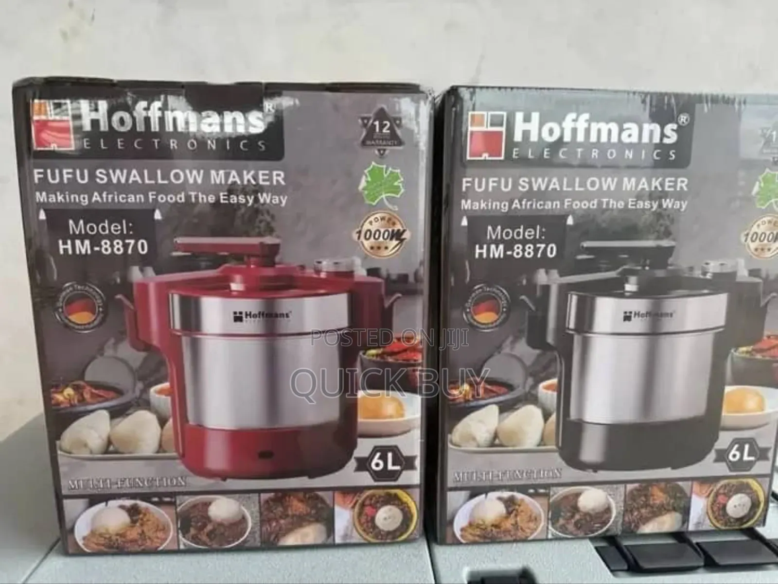 Hoffmans Fufu Swallow Maker, Model Hm-8870, a Multi-Functional