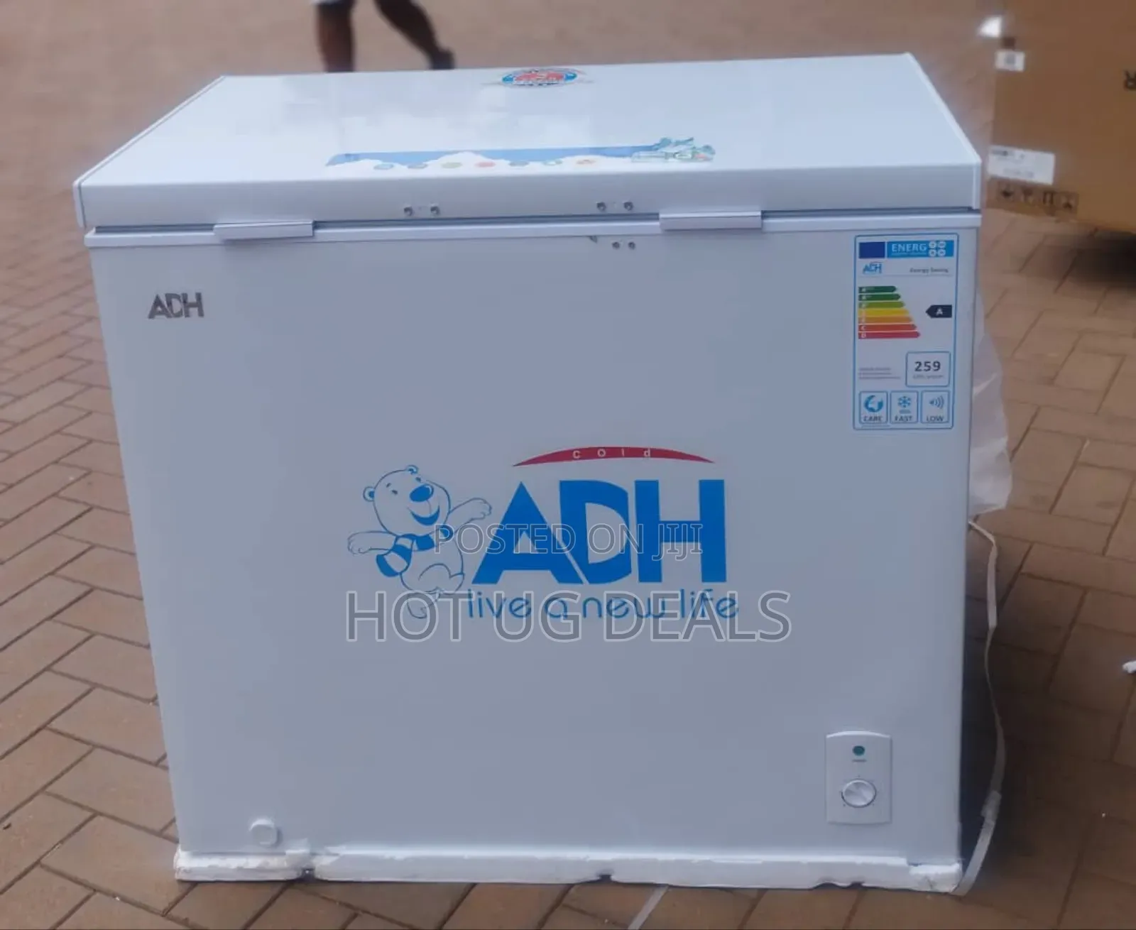 Adh 250 Liters Chest/Deep Freezer(Sliding Door) - White/Blue