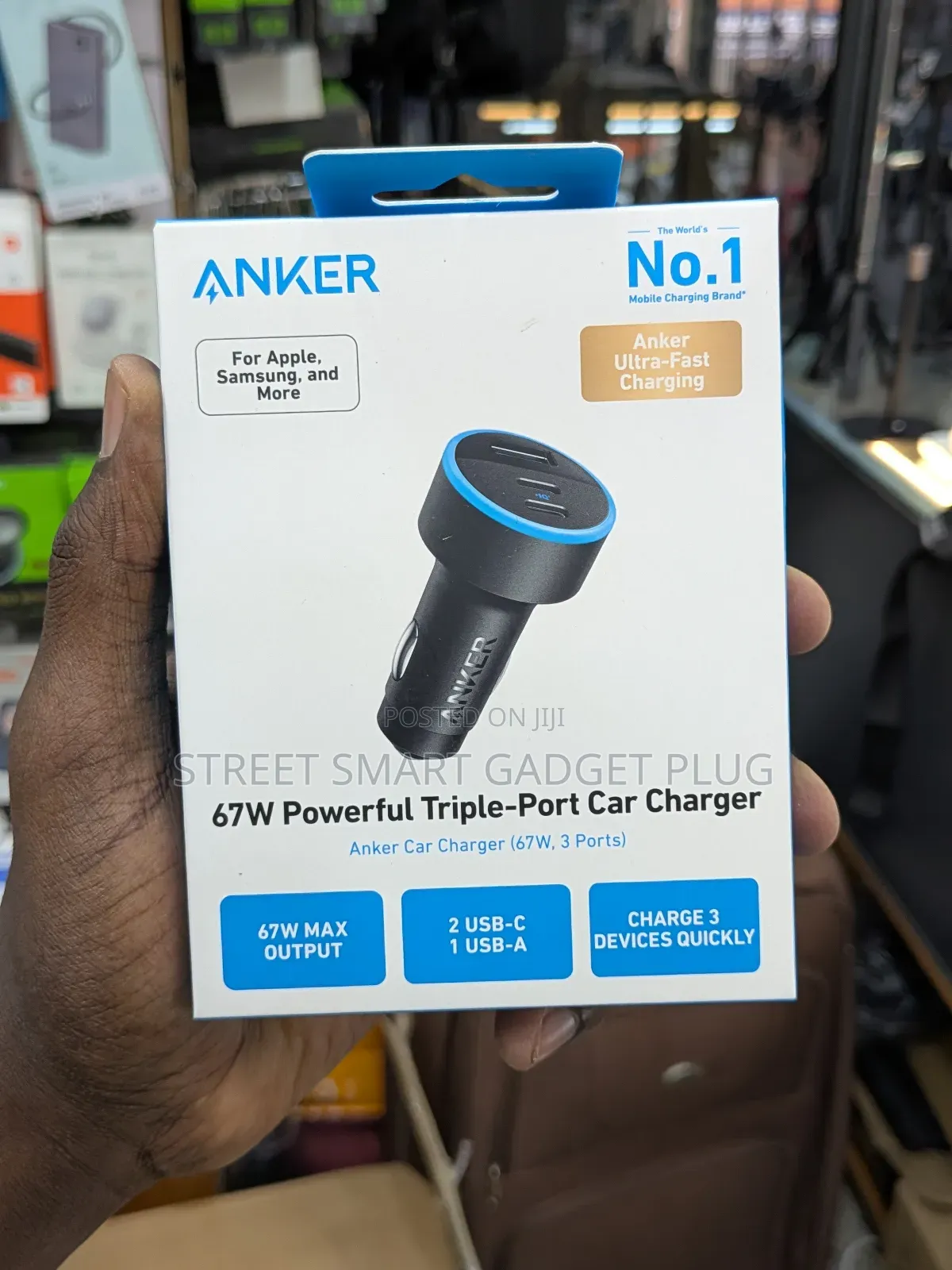 Anker 67 Watts Triple Port Car Charger