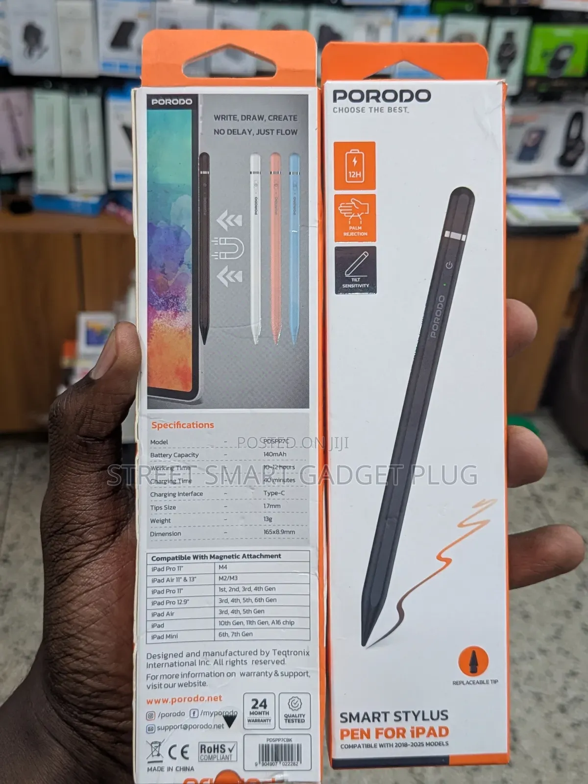 Porodo Smart Stylus Pen for iPad (2018-2025) Modals Compatible