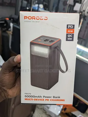 Porodo 60.000mah Power Bank 65watts Pd