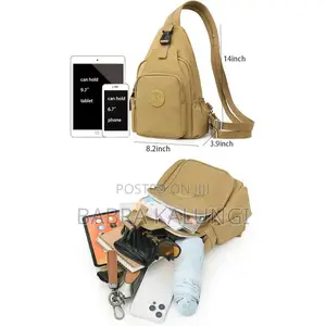 Multi-Pocket Chest Bag Lightweight Business 3-Way Small
