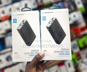Powerology 20,000mah Rectractable Cable