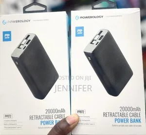 Powerology 20,000mah Rectractable Cable