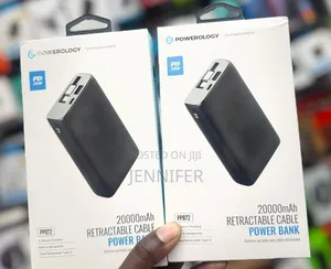 Powerology 20,000mah Rectractable Cable
