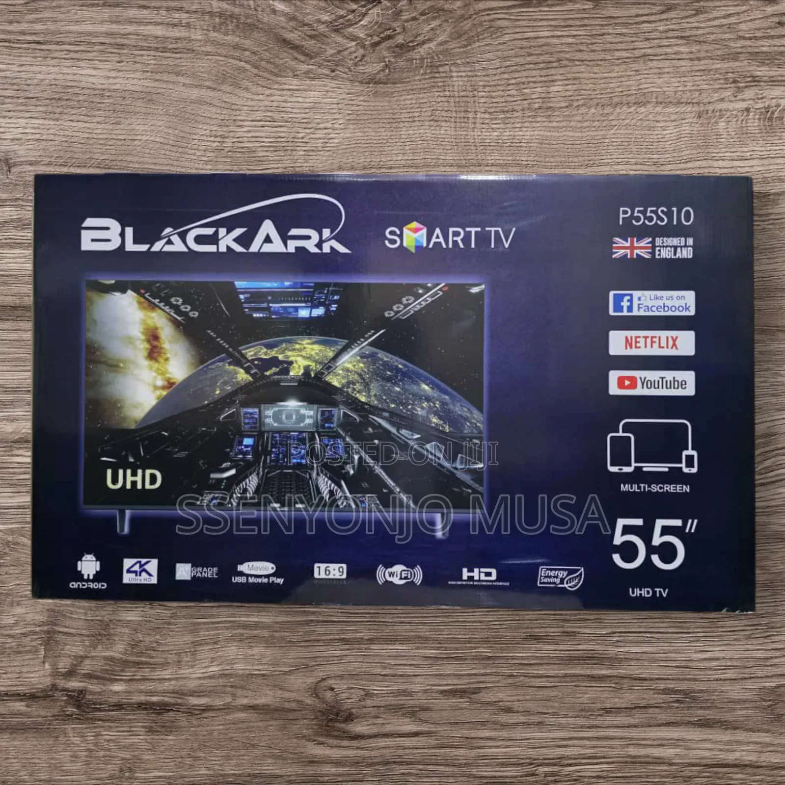 Blackark 55" P55s10 Uhd Smart Tv - Energy Saving and Multi-Screen
