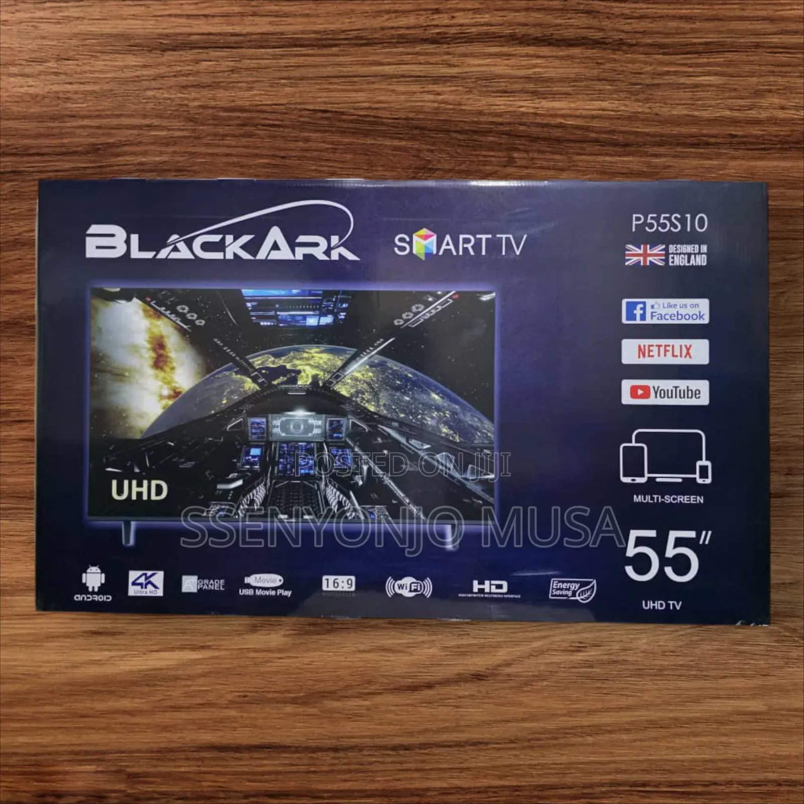 Blackark 55" P55s10 Uhd Smart Tv - Energy Saving and Multi-Screen